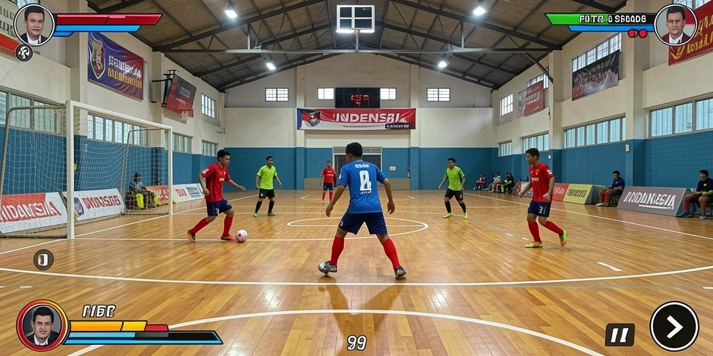Tampilan awal permainan yang menarik dan penuh warna.