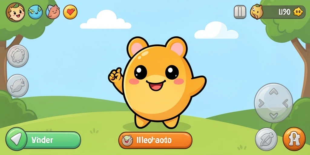Screenshot menunjukkan aksi karakter di level menantang.