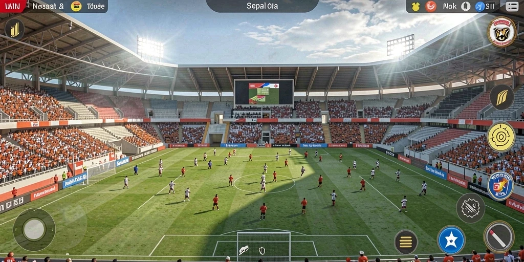 Tangkapan layar menampilkan interface utama permainan.