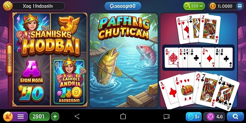 Tampilan menu utama BUKTI4D yang menarik dan mudah dinavigasi.