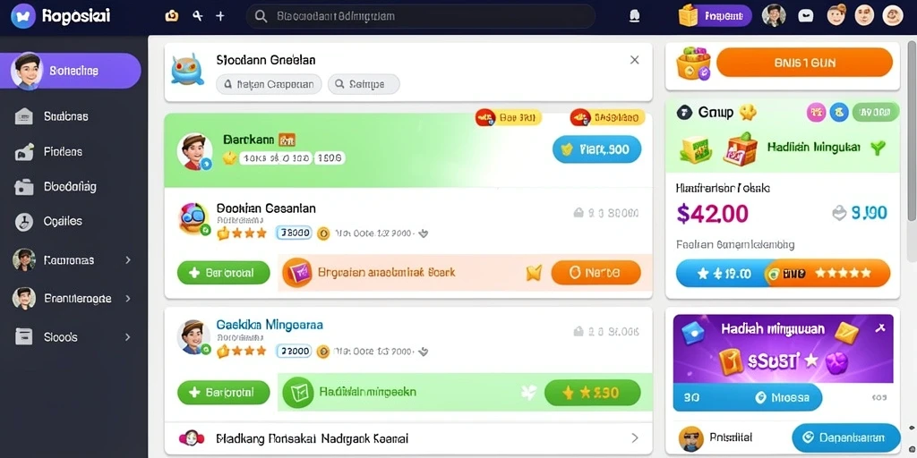 Tampilan antarmuka yang modern dan menarik.