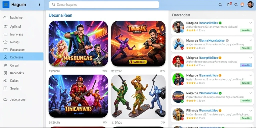 Tampilan antarmuka yang sederhana dan menarik.