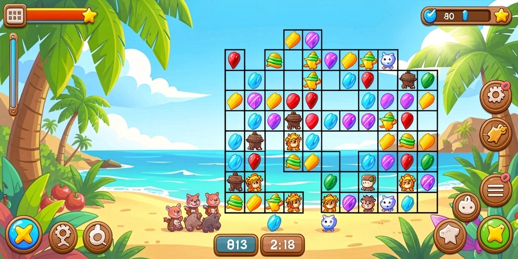 Screenshot menampilkan karakter utama dalam aksi.