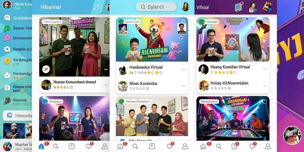 Tampilan awal yang menarik dan user-friendly.
