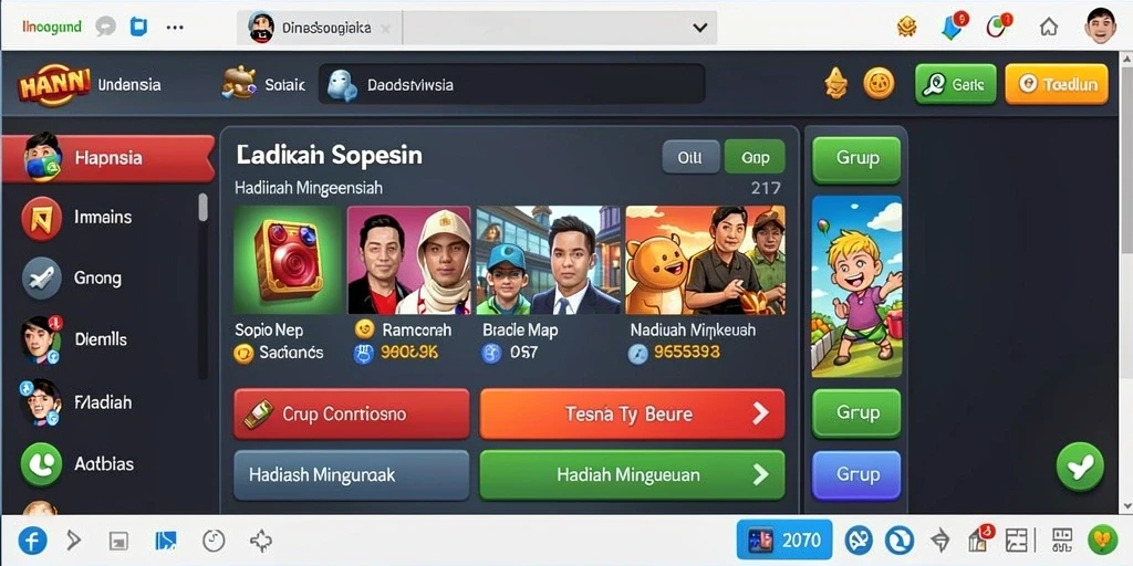 Tangkapan layar menampilkan aksi pertarungan seru.