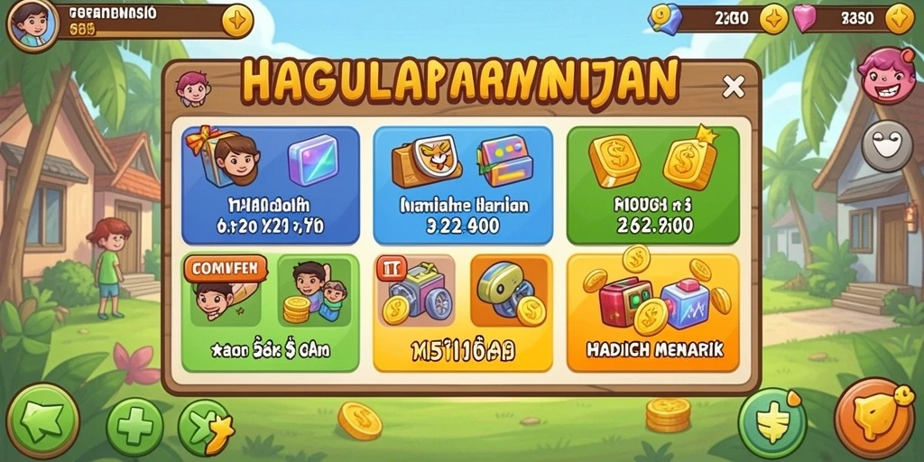 Screenshot menampilkan antarmuka permainan yang menarik.