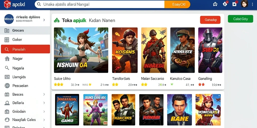 Tampilan awal yang memukau dengan karakter utama.
